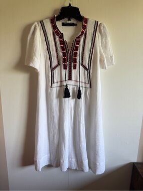 Angeleye London embroidered boho tunic dress in women’s size US 6 / UK 10.